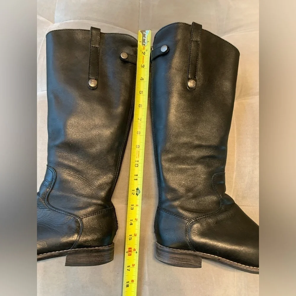 Anthropologie Matisse Yorker Boots Equestrian Riding Black Leather 6.5